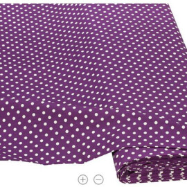 Cotton Polka Dots 5mm purple color