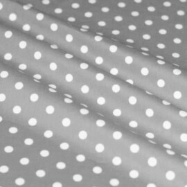 Cotton Polka Dots 5mm gray