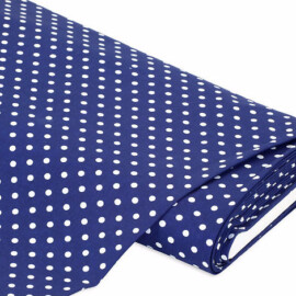 Cotton Polka Dots 5mm navy