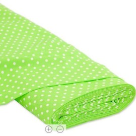 Cotton Polka Dots 5mm green