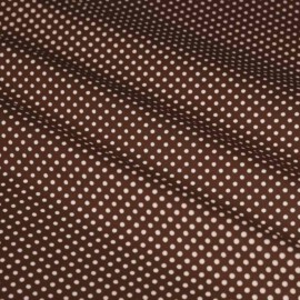 Cotton Polka Dots 2mm  brown