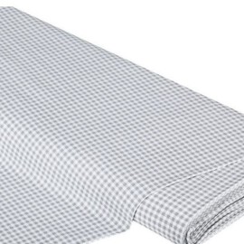 Cotton Fabric "gingham check gray "