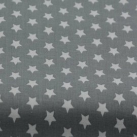 Cotton Fabric Stars gray