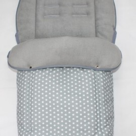 Buggy footmuff for "Joolz" ,gray stars print