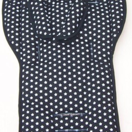 Stroller liner and stroller shoulder pads for  "Mountain" ,Stars print  black