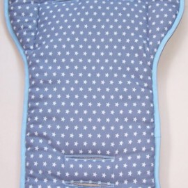 Liner for  "Emmaljunga", Stars print gray/blue