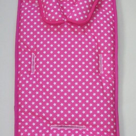 Stroller liner and stroller shoulder pads for  "Mountain" ,Stars print pink