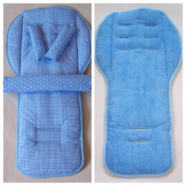 Set for  "Emmaljunga", Stars print blue