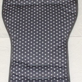 Liner for  "Emmaljunga", Stars print dark gray