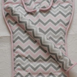 Set for  "Emmaljunga" , ZigZag print  gray /pink