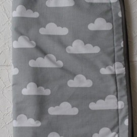 Blanket for Buggy ,Clouds gray