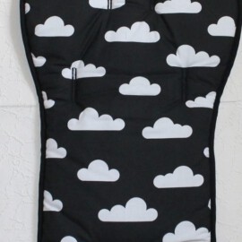 Seat liner  for  "Joolz " , Clouds print black