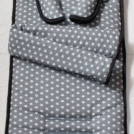 Set for  "Britax" , Stars print gray