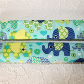Handlebar covers , elephants print on a  mint