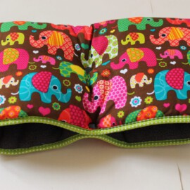 Stroller muff , Elephants brown,