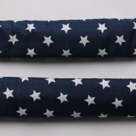 Handlebar covers , stars print blue