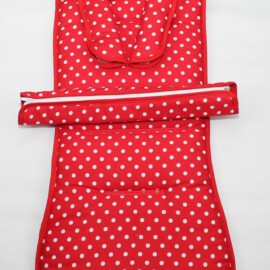Set for  "Baby Jogger " ,Polka print red