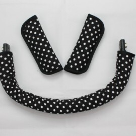 Bumper bar cover & shoulder pads , dots black