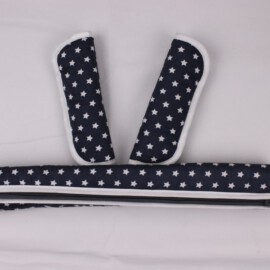 Bumper bar cover & shoulder pads, Stars Print  blue/white