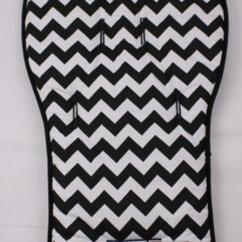 Seat liner  for  "Joolz " , ZigZag print black