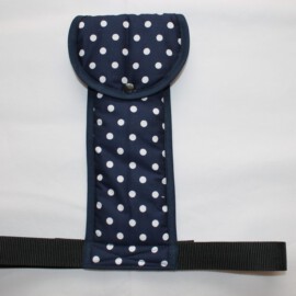 Crotch strap for stroller, Dots print  blue