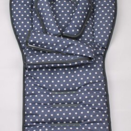 Set for  "Emmaljunga" ,Stars print dark gray