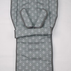 Set for  "Emmaljunga", anchors print gray