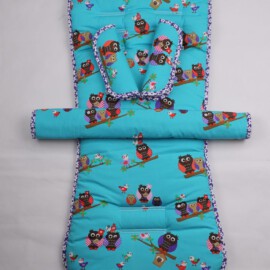 Set for  "TFK" ,Owls turquoise, gray