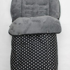 Buggy footmuff for "Joie " ,stars print on a black