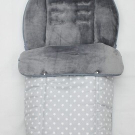 Buggy footmuff for "Joie " ,Stars print gray