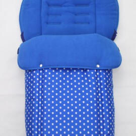 Buggy footmuff for "Joie " , Stars print blau