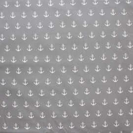 Cotton Fabric anchors on a gray background
