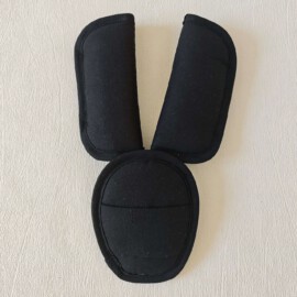 Shoulder Pads & Croth Cover " plain black  "