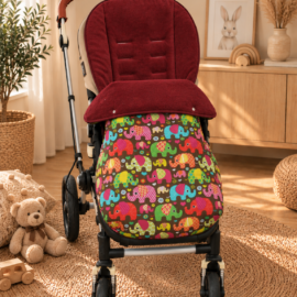 Buggy footmuff for "Joie " ,  Elephants brown,