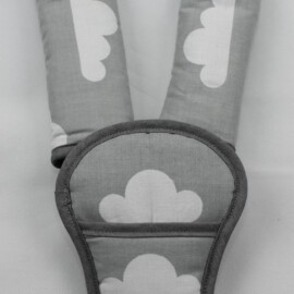 Bumper bar cover & shoulder pads "Clouds Gray"