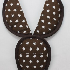 Shoulder Pads & Croth Cover ,Stars brown
