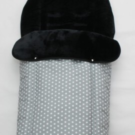 Buggy footmuff for "Joie " ,Stars print gray/ black