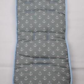 Seat liner for  "Britax" , anchors print gray