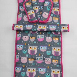 Set for  "Britax" , Owls print gray