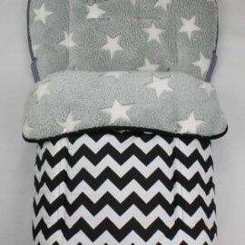 Buggy footmuff for "Joie ",  ZigZag black /white