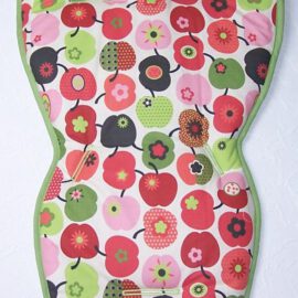 Seat liner for  "Quinny"  , Apples print green/red