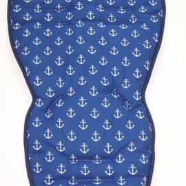 Seat liner for  "Quinny"  , Anchors print white/blue