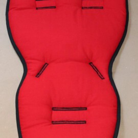 Seat liner for  "Quinny"  , Plain red/black