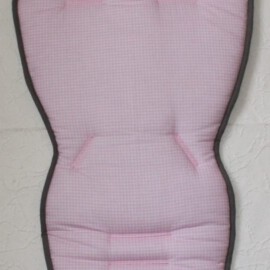 Seat liner for  "Quinny"  , Small check  print pink /white
