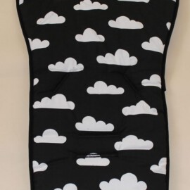 Seat liner for  "Quinny"  , Clouds print black