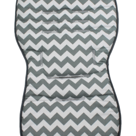 Seat liner for  "Joie" , chevron zigzag print  gray