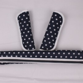 Bumper bar cover & shoulder pads , Stars print dark blue