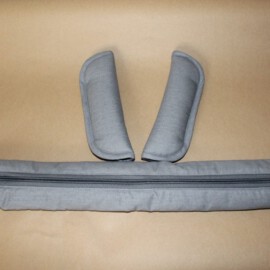 Bumper bar cover & shoulder pads ,plain gray