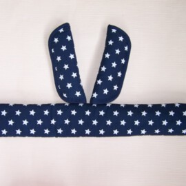 Bumper bar cover & shoulder pads, Stars print on the  blue /white