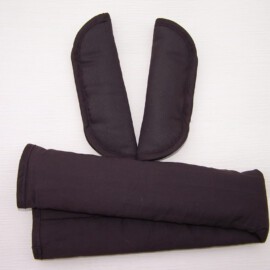 Bumper bar cover & shoulder pads ,plain brown